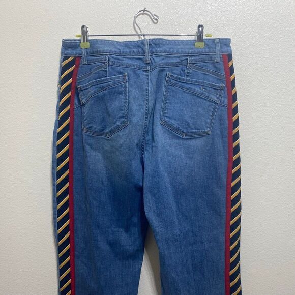 Tommy Hilfiger Side Stripe Boyfriend Jeans Size 12 - Picture 7 of 11